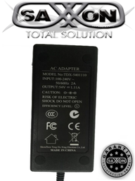 [TVT446003] SAXXON TDX54011 - Fuente de Energia de 54 Volts / 1.11 Ampers/ FCC/ CE/ Recomendado para UTP101PV HD5 y UTP101PV HD5SV/