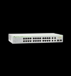 [AT-FS750/28-10] Switch WebSmart de 24 puertos 10/100 Mbps + 2 puertos 10/100/1000 Mbps + 2 SFP Gigabit Combo