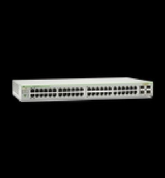 [AT-GS950/48PS-10] Switch PoE+ Gigabit WebSmart de 48 puertos 10/100/1000 Mbps (24 Puertos PoE) + 4 puertos gigabit SFP (Combo), 370 W