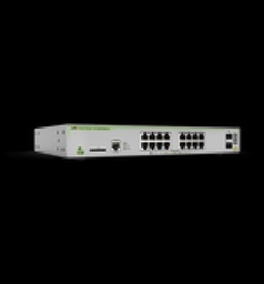 [AT-GS970M/18PS-R-10] Switch PoE+ Administrable CentreCOM GS970M, Capa 3 de 16 Puertos 10/100/1000 Mbps + 2 SFP Gigabit, 247 W