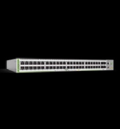 [AT-GS980M/52PS-10] Switch PoE+ Administrable CentreCOM GS980M, Capa 3 de 48 puertos 10/100/1000Mbps + 4 SFP Gigabit, 740 W