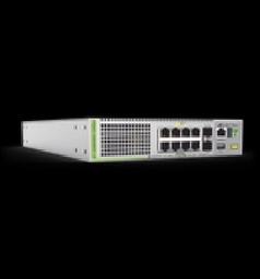 [AT-GS980MX/10HSM-10] SWITCH STACKABLE L3, 8x 100M/1/2.5/5G POE++, 2x SFP+, FUENTE DE PODER, CABLE DE CA