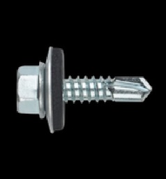 [ANC-PAS-14200] Tornillo Punta Broca Sello Montado 6.5 X 50 mm (1/4" X 2") Caj. C/100pz.