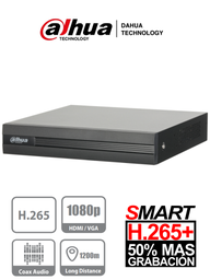 [DAD498007] DAHUA COOPER XVR1B04 - DVR 4 Canales Pentahibrido 1080p Lite/ 720p/ H265+/ 1 Ch IP Adicionales 4+1/ 1 Puerto SATA Hasta 6TB/ P2P/ Smart Audio HDCVI/ #DVRDahua