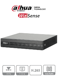 [DHT0350011] DAHUA XVR1B04H-I - DVR de 4 Canales 5 Megapixeles Lite/ WizSense/ Cooper-I/ H.265+/ 4 Canales+2 IP o Hasta 6 Canales IP/ 4 Canales con SMD Plus/ Busqueda Inteligente (Humanos y Vehiculos)/ Codificación Inteligente/ 1 Puerto Sata 6TB/