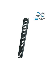 [SBT1940038] SBE OV20URS- Organizador de cable vertical 3.5 20 UR sencillo, con canal 3" x 3"