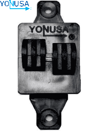 [YON6510003] YONUSA AP101 - Aislador de paso cuadrado para cercas electricas, materiales polipropileno y policarbonato, proteccion contra rayos UV, agua, humedad y polvo/ Resistencia mecanica de 7.5 hasta 10.2 kg