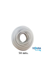 [YON1270001] YONUSA CDA50 - Bobina de cable bujía con doble aislado de 50 mts para uso en cercas eléctricas con energizadores Yonusa/ calibre 22 AWG especial indicado para soportar de 10,000 a 12,000 V