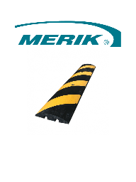 [MER151030] MERIK T6FT - Reductor de velocidad o tope vehicular LIFTMASTER / 100% Caucho RECICLADO / Negro con amarillo