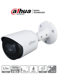 [DAH3950019] DAHUA HFW1200T-A - Camara Bullet HDCVI 1080p/ Microfono Integrado/ 103 Grados de Apertura/ Lente 2.8 mm/ IR 30 Mts/ IP67/ Metalica/ DWDR/ BLC /HLC/