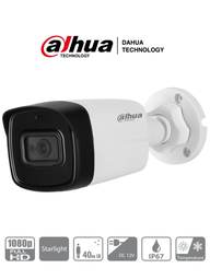 [DAH3950021] DAHUA HAC-HFW1230TL-28 - Camara Bullet HDCVI 1080p / Lente de 2.8mm/ 106 Grados de Apertura/ IR 40 Mts/ IP67/ STARLIGHT 0.005 Lux/ BLC / HLC / DWDR/ TVI AHD y CBVS/