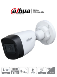 [DHT0290033] DAHUA HAC-HFW1200CN-A - Camara Bullet 1080p/ Micrófono Integrado/ Lente de 2.8mm/ 30 Mts de Ir/ IP67/ Policarbonato/ CVI/CVBS/AHD/TVI/ BLC/HLC/DWDR/