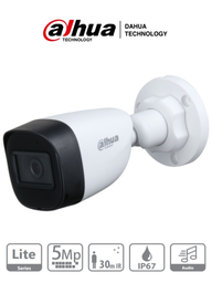 [DHT0290035] DAHUA HAC-HFW1500CN-A - Camara Bullet de 5 Megapixeles/ Microfono Integrado/ Lente de 2.8mm/ 111 Grados de Apertura/ IR de 30 Mts/ Starlight/ IP67/ CVI/CVBS/AHD/TVI/