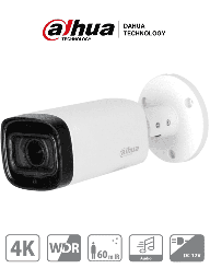 [DHT0290049] DAHUA HAC-HFW1801R-Z-IRE6 - Camara Bullet 4k/ 8 Megapixeles/ Lente Motorizado de 2.7-13.5 mm/ IR de 60 Mts/ Metalica/ IP67/ WDR Real de 120 dB/ IP67/ Soporta:CVI/TVI/AHD/CVBS/