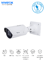 [VIV6390001] VIVOTEK IB9387-HT-A - Camara IP bullet exterior 5 Megapixeles/ Lente Varifocal Remoto 2.7-13.5mm/ Smart IR II 50mts / WDR Pro/ Visión SNV/ Smart Stream III/ Smart Motion/ Protección IP67, IK10/ Ciberseguridad Trend Micro/ Conectores DI,DO/ ONVIF