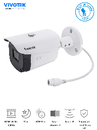 [VIV6390004] VIVOTEK IB9388-HT - Cámara IP bullet exterior 5 Megapixeles/ Lente Varifocal Remoto 2.8-12mm/H265/Smart IR 30mts/ WDR PRO/ Visión SNV/ Ciberseguridad Trend Micro/ Smart Stream III/ Protección IP66, IK10/ NDAA/ ONVIF