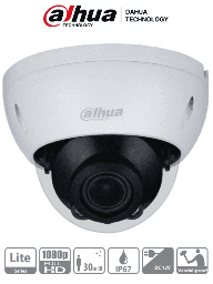 [DAH3970020] DAHUA HAC-HDBW1200R-Z- Camara Domo Antivandalica de 2 Megapixeles/ Lente Motorizado de 2.7 a 12mm/ IR de 30 Metros/ Metalica/ IP67/ IK10/ Soporta CVI/CVBS/AHD/TVI/ BLC/HLC/DWDR