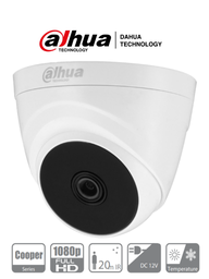 [SCA397013] DAHUA T1A21-28 - Camara Domo 1080p/ Lente 2.8 mm / 103 Grados de Apertura/ Smart ir 20 Mts/ Uso Interior/ CVI/TVI/AHD/CBVS/