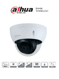 [DHT0040054] DAHUA DH-IPC-HDBW2531EN-S-S2 - Camara IP Domo de 5 Megapixeles Antivandalica/ Lente de 2.8mm/ H.265/ WDR Real 120dB/ IR 30 Mts/ Ranura para Micro SD/ IP67/ IK10/ Especial para Proyectos/