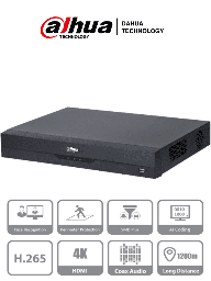 [DHT0370007] DAHUA DH-XVR5216AN-I2 - DVR de 16 Canales de 5 Megapixeles Lite/ WizSense/ H.265+/ 2 Bahías para Discos Duros/ 8 Canales IP Adicionales/ 2 Canales con Reconocimiento Facial/ SMD Plus/ Protección Perimetral/