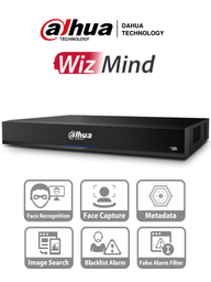 [DAD5090006] DAHUA XVR8208A-4K-I - DVR de 8 Canales 4K/ WizMind/ Soporta 4 Canales de Reconocimiento Facial/ 4 Canales de Metadatos/ H.265+/ Hasta 64 Canales IP/ 20 Bases de Datos/ Soporta Camaras con IA/ 16&3 E&S de Alarma/ 2 Puertos Sata/