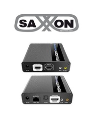 [SXN0570003] SAXXON LKV676E- Kit extensor de video HDMI/ Resolucion 4K/ 60 Hz/ Hasta 70 metros con Cat 6/ 6A/ 7/ Cero latencia/ Loop HDMI/ Soporta HDR/ ARC/ Transmision IR