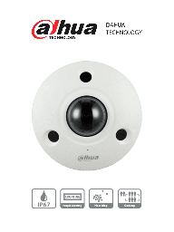 [DHT0080003] DAHUA IPC-EBW81242 - Camara IP Domo Fisheye Antivandalica 4K/ 12 Megapixeles/ Vision 360 grados/ H265/+ Audio/ IP67/ IK10/ HEAT MAP/ PoE/Conteo de Personas/ Ranura MicroSD/ #Proyectos