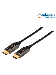 [MAN1760049] MANHATTAN 355445 - Cable HDMI Optico Activo Plenum de 50 Metros/ Resolución 4K@60Hz/ Soporta 3D y Canal Ethernet/ HDMI Macho a Macho/ Soporta Canal de Retorno de Audio (ARC)/ Admite Imagenes HDR/