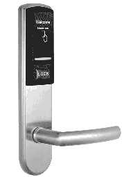 [ZKT062014] ZKTECO LH3000R - Cerradura Derecha para Hotel / Mifare 13.56 Mhz / 40 a 55 mm Grosor de Puerta / 2 Pestillos / Acero Inoxidable / 224 Eventos