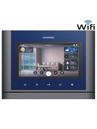 [cmx104104] COMMAX CMV70MX1 - Monitor touch manos libres de 7 pulgadas comunicación WiFi , Notificación a celular con audio y video, soporta apertura remota de puerta, conexión a 4 hilos con frente de calle