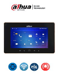[DHT2210005] DAHUA VTH5221DS2 - Monitor IP touch de 7 pulgadas / Conexion WiFi y ethernet / PoE 802.3af / Soporta microSD Hasta 32GB / 32 Camaras IP / Hasta 20 frentes de calle #VDPDahua/