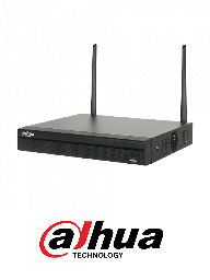 [DAI176020] DAHUA NVR2104HSW4K - NVR 4 Canales de video IP WiFi / 2.4GHZ / H265+ / 80 Mbps Grabacion / HDMI 4K / VGA / 1 Interfaz SATA / Grabacion hasta 4K / P2P/