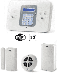 [RSC0190030] RISCO SECUPLACE WIFI & 3G-Kit de Alarma / 32 Zonas Inalámbricas / PIR-MAGNETICO-LLAVERO / Se Alimenta Con Fuente 9V SSC1090001 (NO INCLUIDA) #OfertasAAA