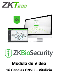 [ZKA0680007] ZKTECO ZKBSVIDP16 - Modulo Vitalicio de Vídeo para Biosecurity / Soporta hasta 16 Canales / ONVIF