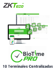 [ZKT0820002] ZKTECO BIOTIMEPROLITE- Licencia de Asistencia Vitalicia / Versión WEB / Para 10 Terminales Centralizadas / 1000 Empleados / 1 Punto para App / 1 Multicompañia/ #JARDÍN